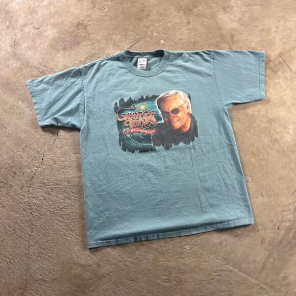 Y2K George Jones Graphic T-Shirt - Picture 5 of 8